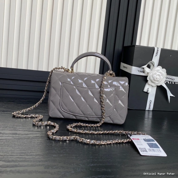 Hyper Peter CHANEL Handbag With Mini Top Handle CHANELassic 0805